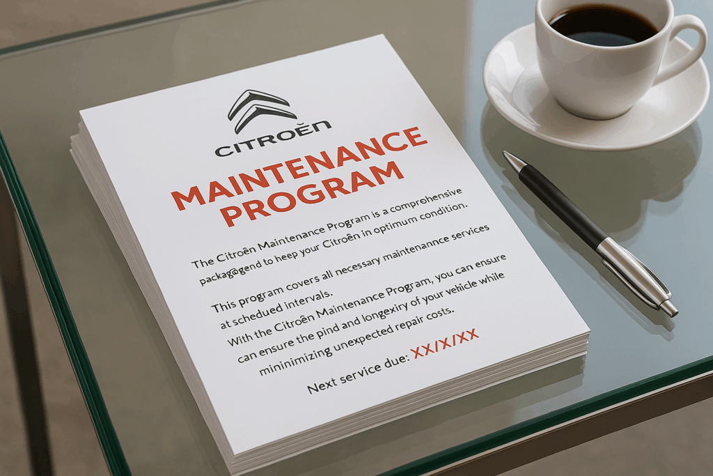 シトロエンのメンテナンスプログラム