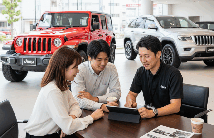 ジープの商談