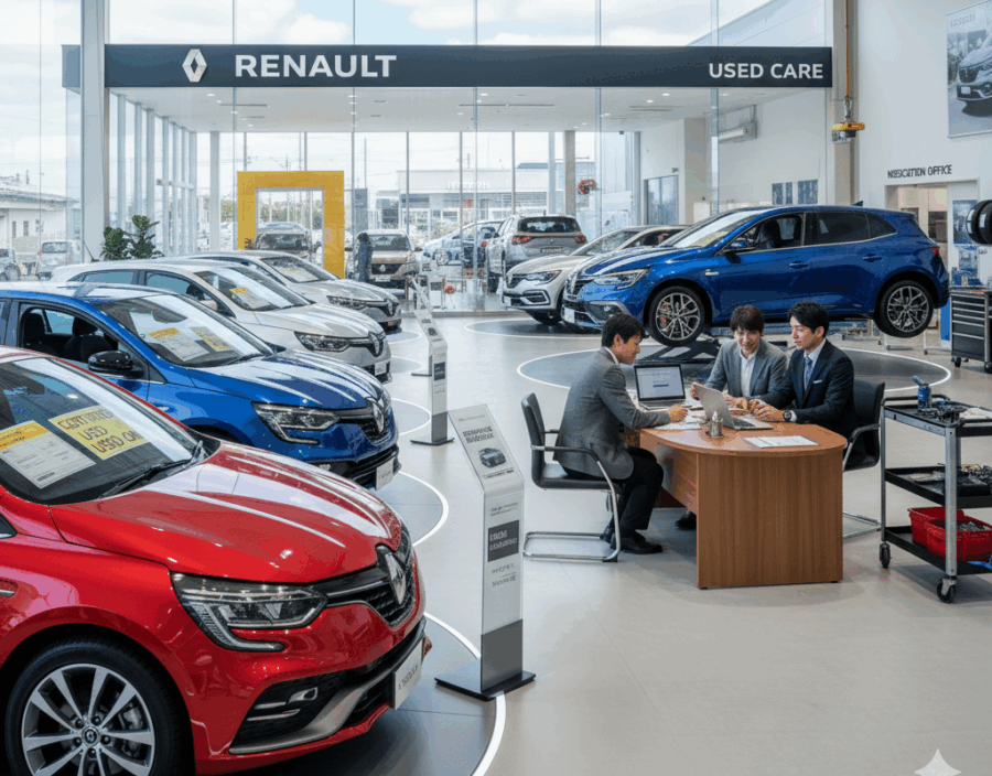 ルノー車を購入する商談